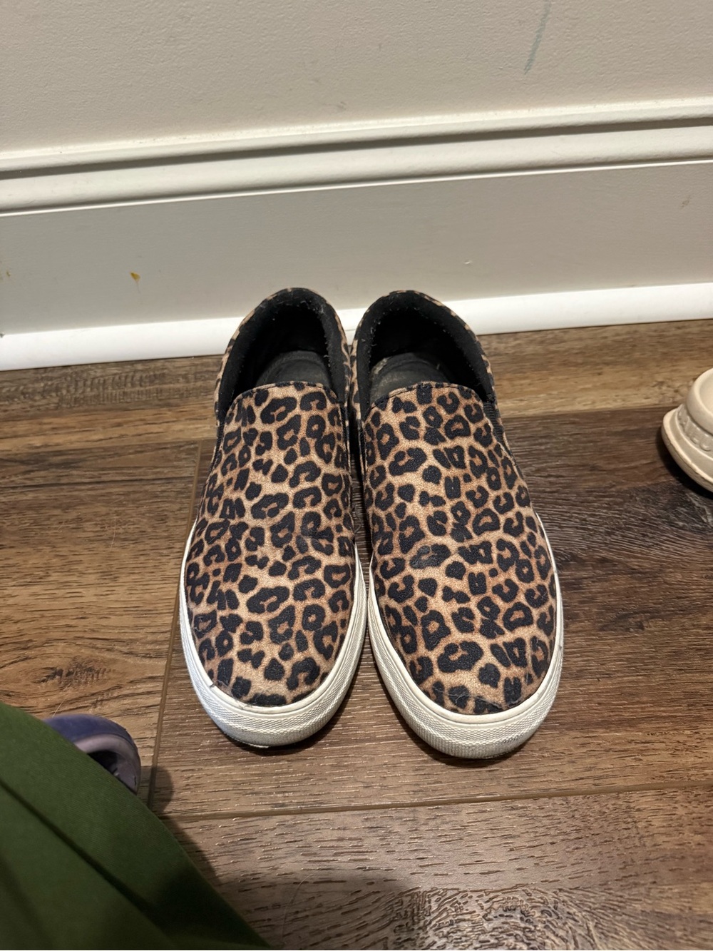 Soda Leopard Print Slip-On Sneakers - Size 8